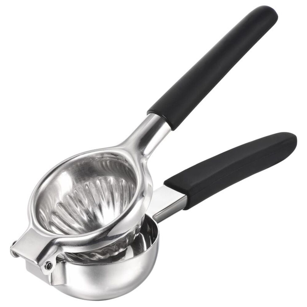Manual Hand Squeezer, Stainless Steel Juicer with Non-Slip Grip Handle- Silver